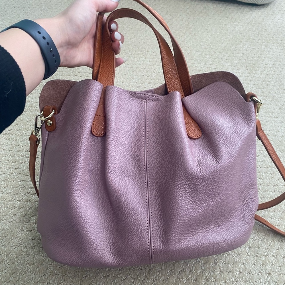 Pink Bucket Crossbody